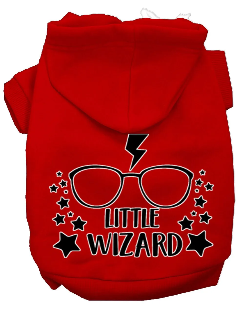 Pet Dog & Cat Hoodie Screen Printed, "Little Wizard"