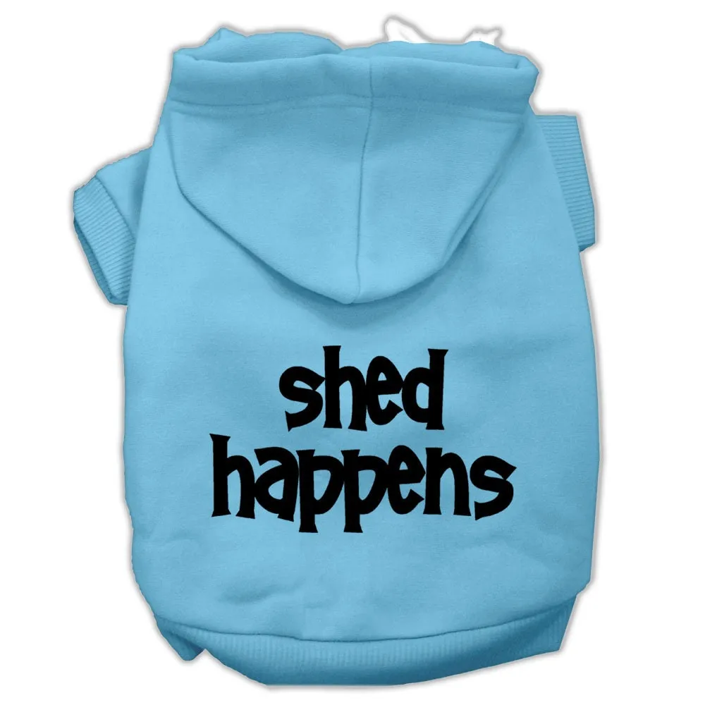 Pet Dog & Cat Hoodie Screen Printed, "Shed Happens"