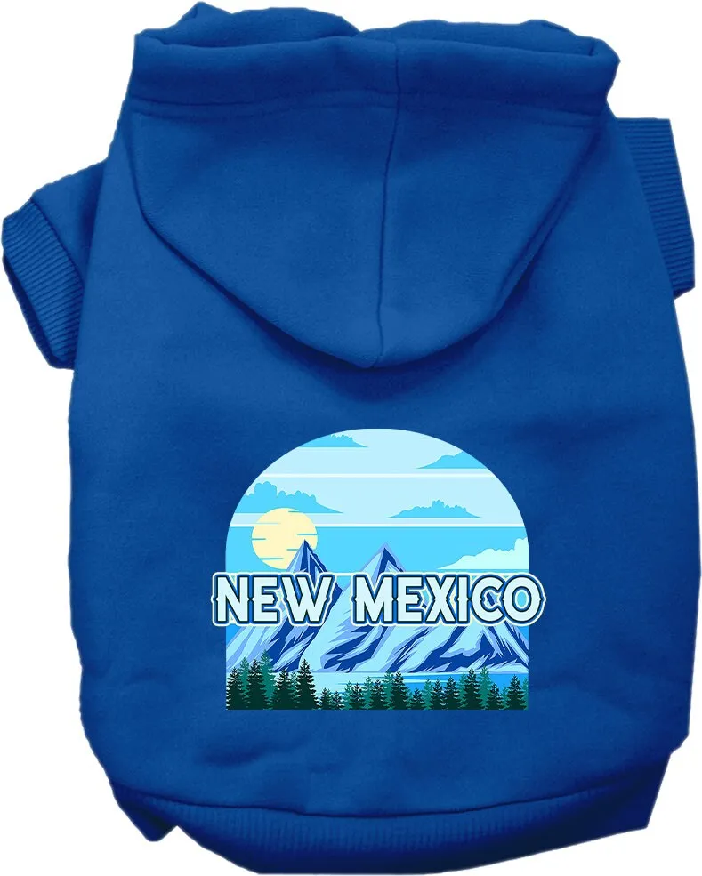 Pet Dog & Cat Screen Printed Hoodie for Medium to Large Pets (Sizes 2XL-6XL), "New Mexico Trailblazer"