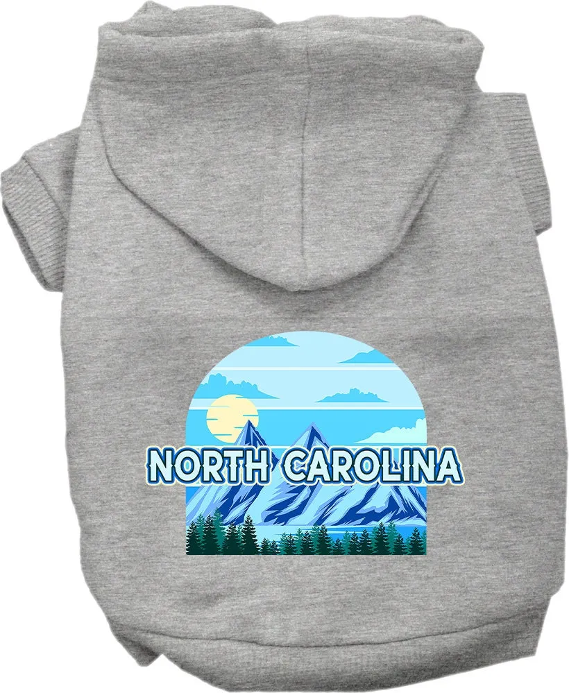 Pet Dog & Cat Screen Printed Hoodie for Medium to Large Pets (Sizes 2XL-6XL), "North Carolina Trailblazer"