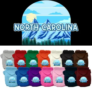 Pet Dog & Cat Screen Printed Hoodie for Medium to Large Pets (Sizes 2XL-6XL), "North Carolina Trailblazer"