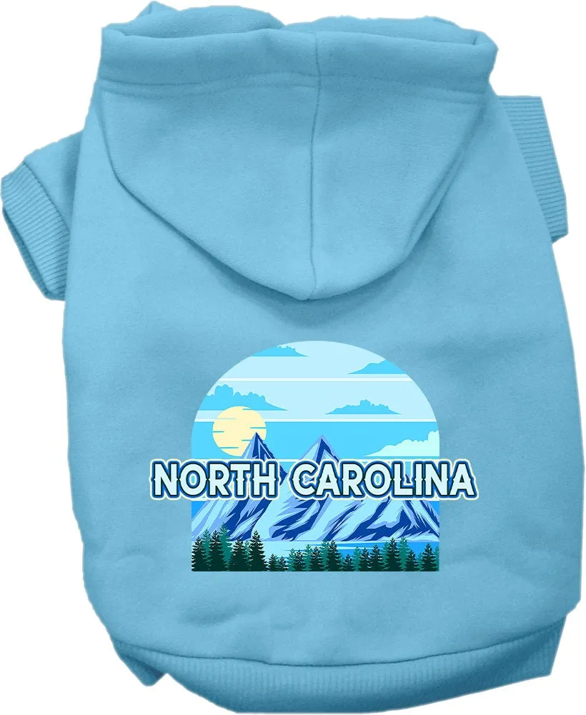 Pet Dog & Cat Screen Printed Hoodie for Medium to Large Pets (Sizes 2XL-6XL), "North Carolina Trailblazer"