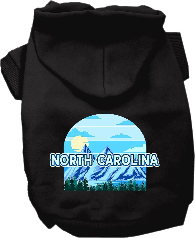 Pet Dog & Cat Screen Printed Hoodie for Medium to Large Pets (Sizes 2XL-6XL), "North Carolina Trailblazer"