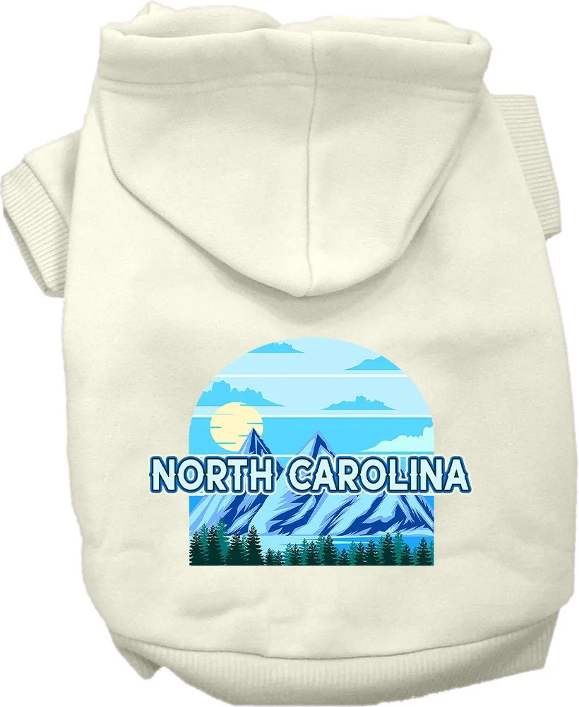 Pet Dog & Cat Screen Printed Hoodie for Medium to Large Pets (Sizes 2XL-6XL), "North Carolina Trailblazer"