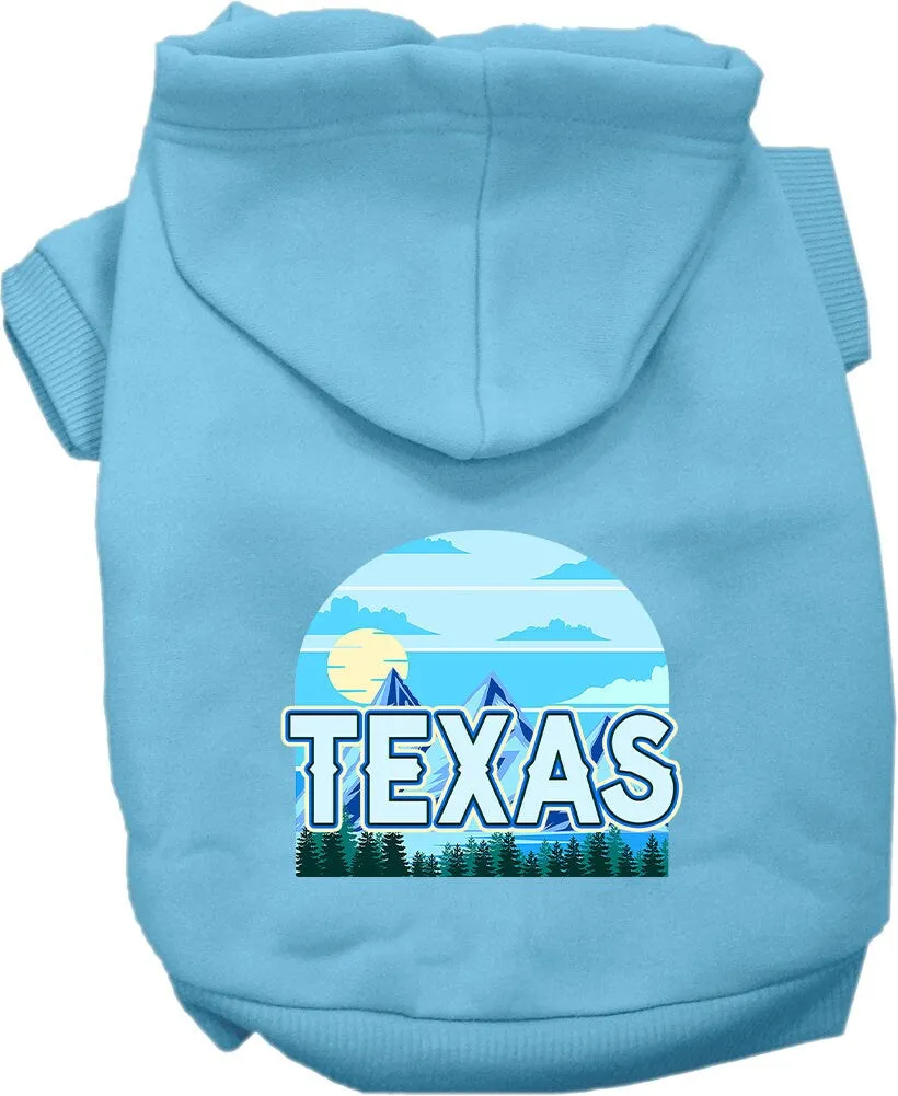 Pet Dog & Cat Screen Printed Hoodie for Medium to Large Pets (Sizes 2XL-6XL), "Texas Trailblazer"