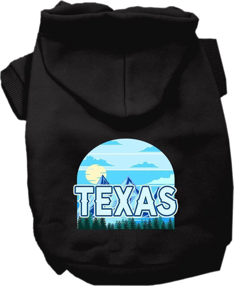 Pet Dog & Cat Screen Printed Hoodie for Medium to Large Pets (Sizes 2XL-6XL), "Texas Trailblazer"