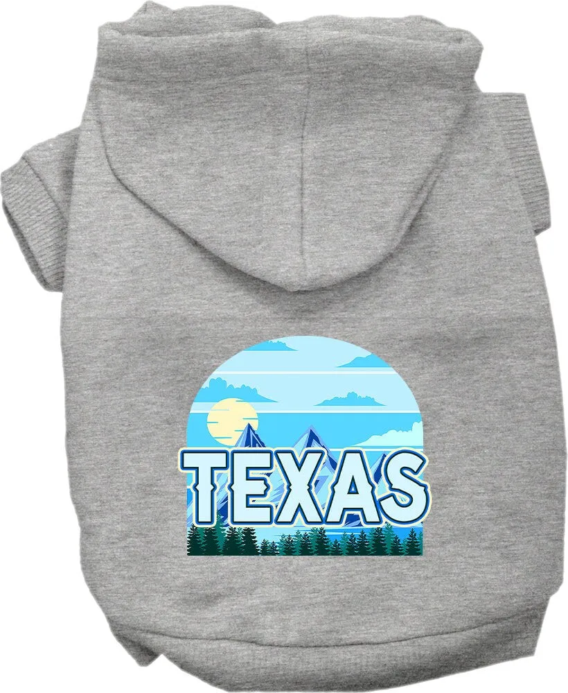 Pet Dog & Cat Screen Printed Hoodie for Medium to Large Pets (Sizes 2XL-6XL), "Texas Trailblazer"