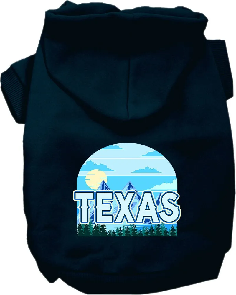 Pet Dog & Cat Screen Printed Hoodie for Medium to Large Pets (Sizes 2XL-6XL), "Texas Trailblazer"