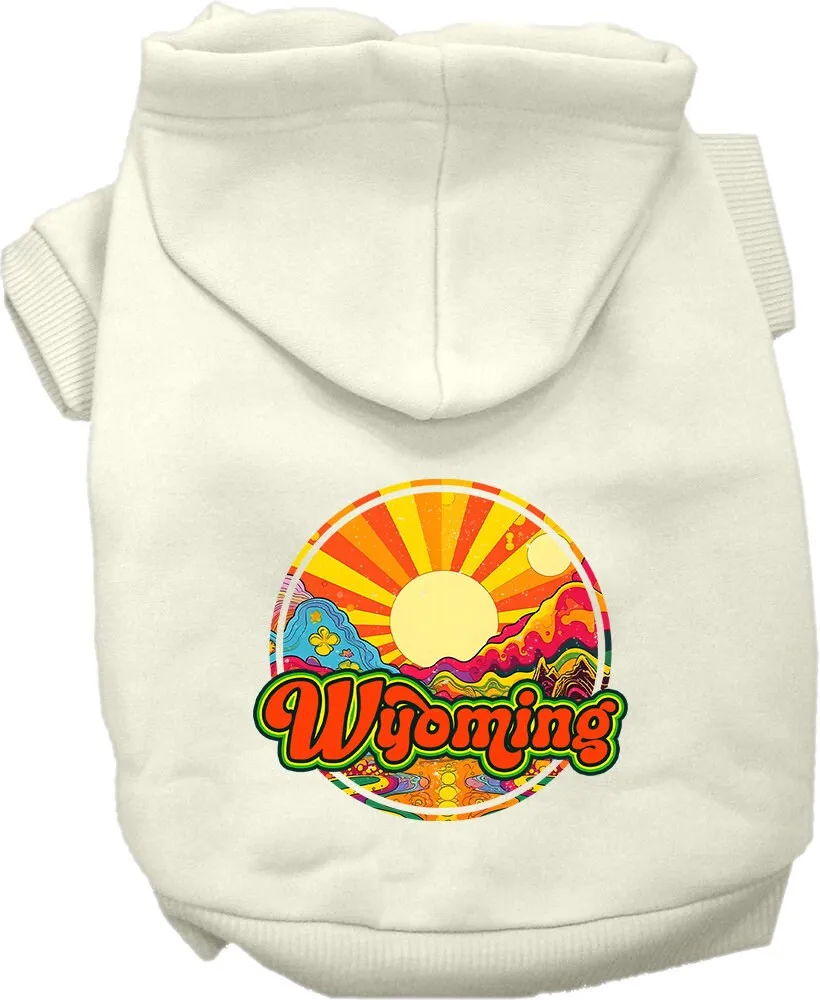 Pet Dog & Cat Screen Printed Hoodie for Medium to Large Pets (Sizes 2XL-6XL), "Wyoming Mellow Mountain"