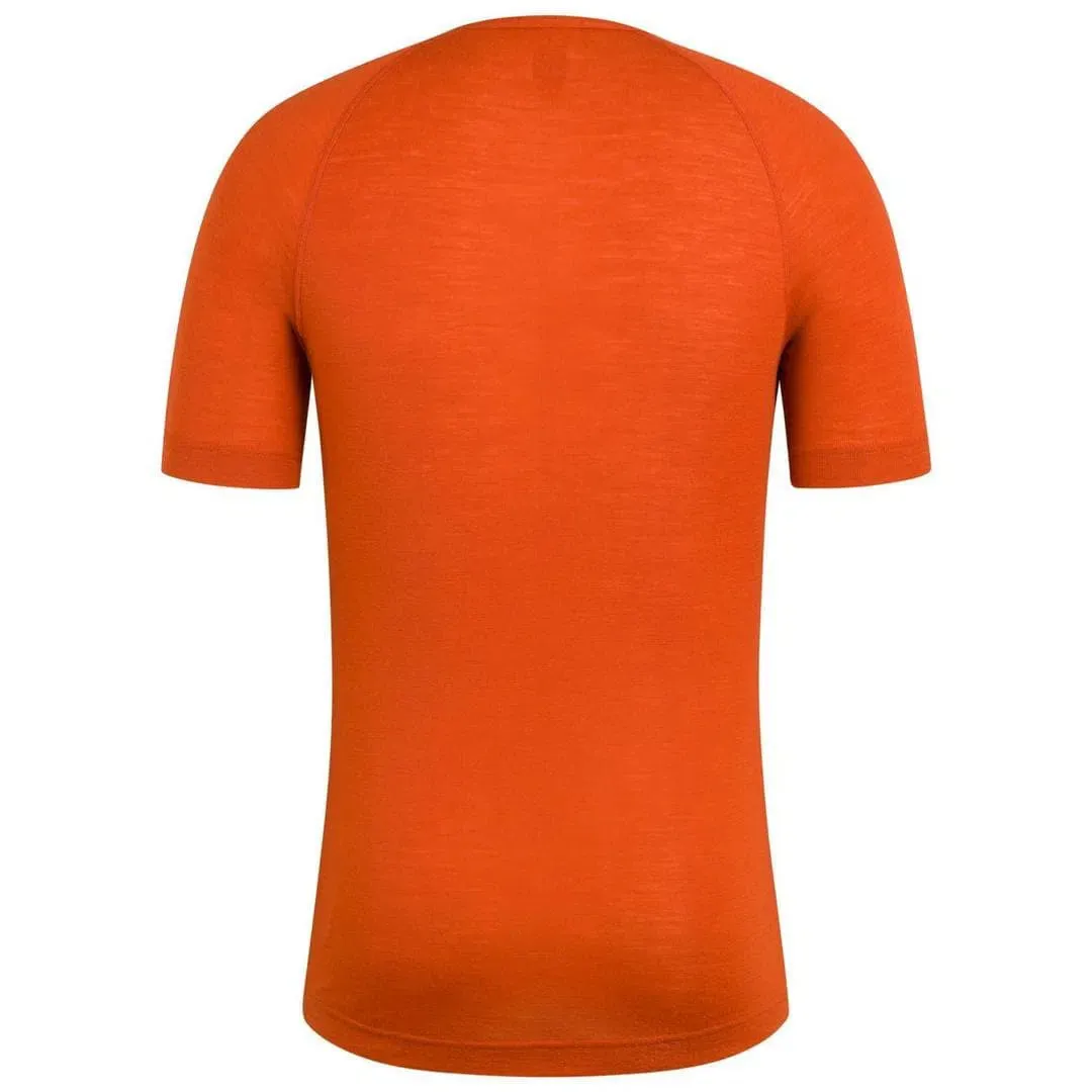 RAPHA Merino Base Layer Short Sleeve - RTR Terracotta