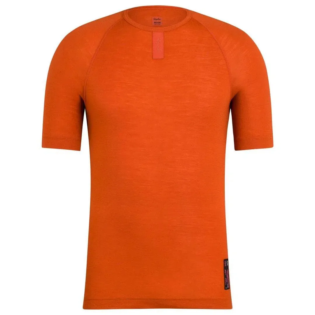 RAPHA Merino Base Layer Short Sleeve - RTR Terracotta