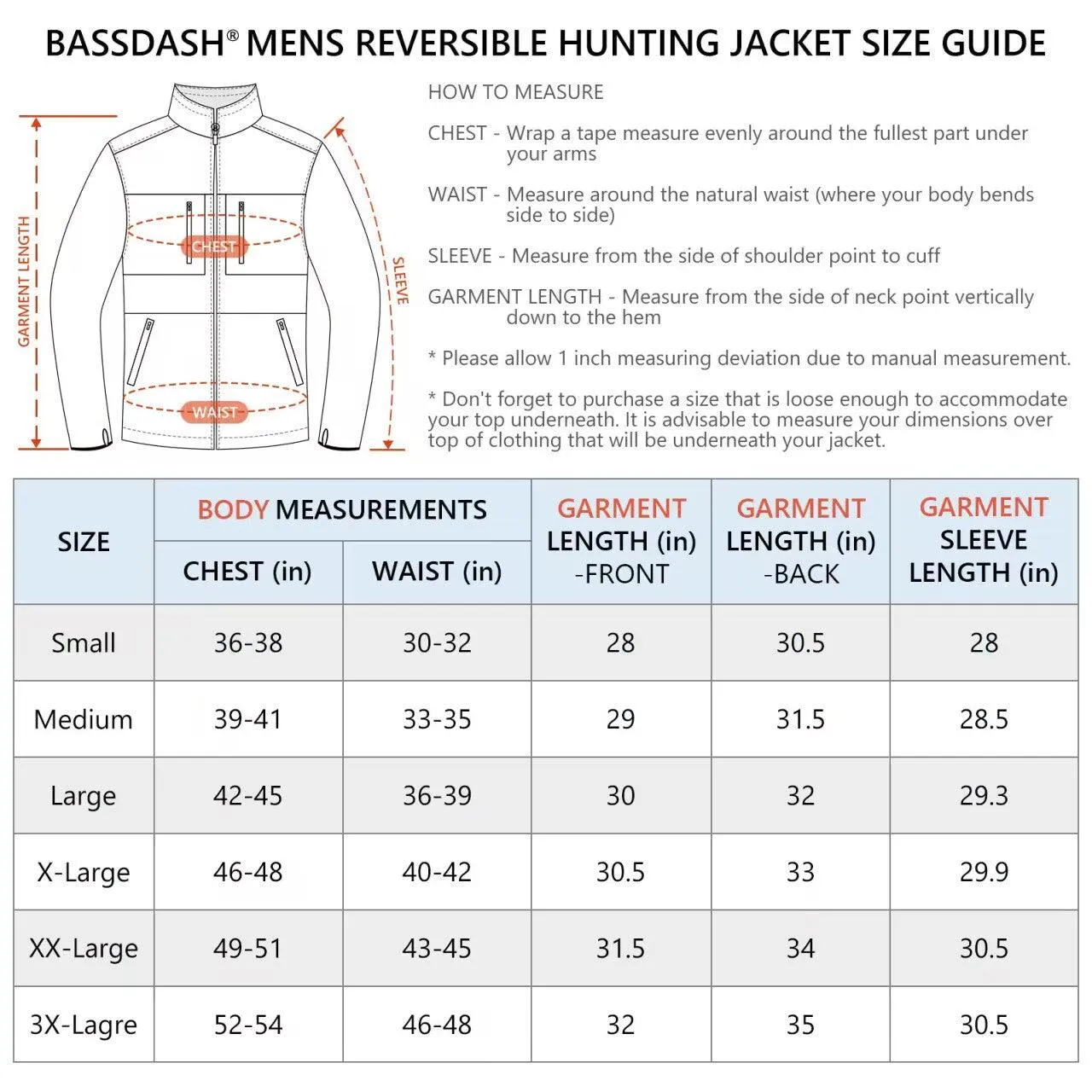 Reversible Lightweight Insulated Hunting Jacket