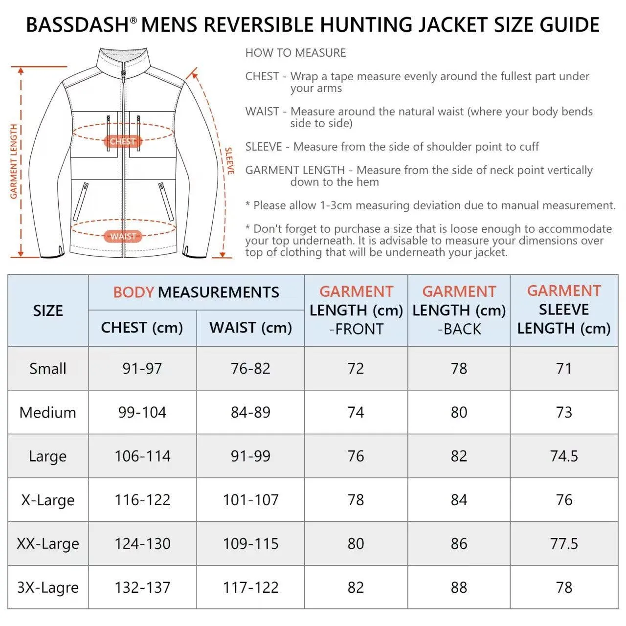 Reversible Lightweight Insulated Hunting Jacket