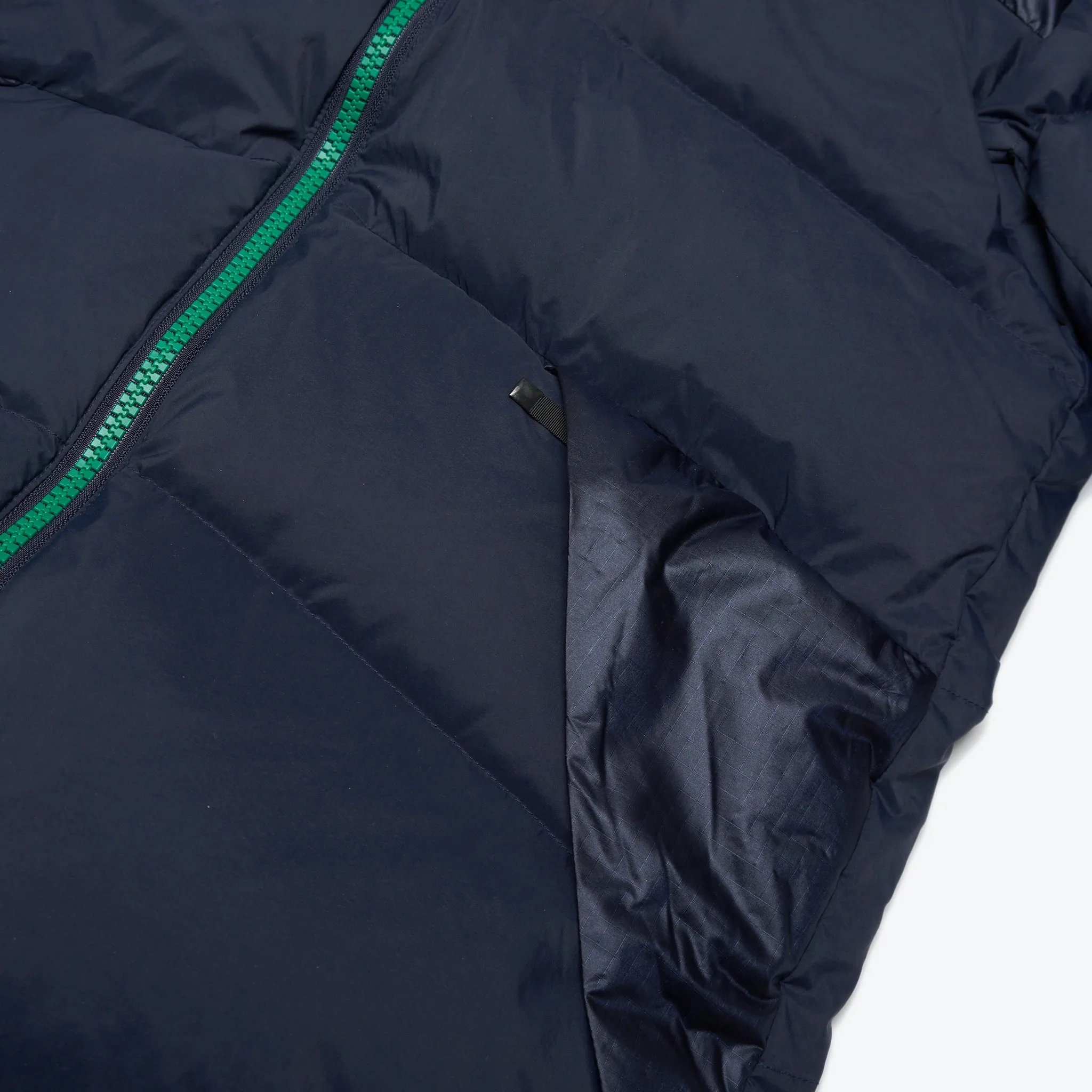 Reversible Muffle Down Jacket - Navy / Green