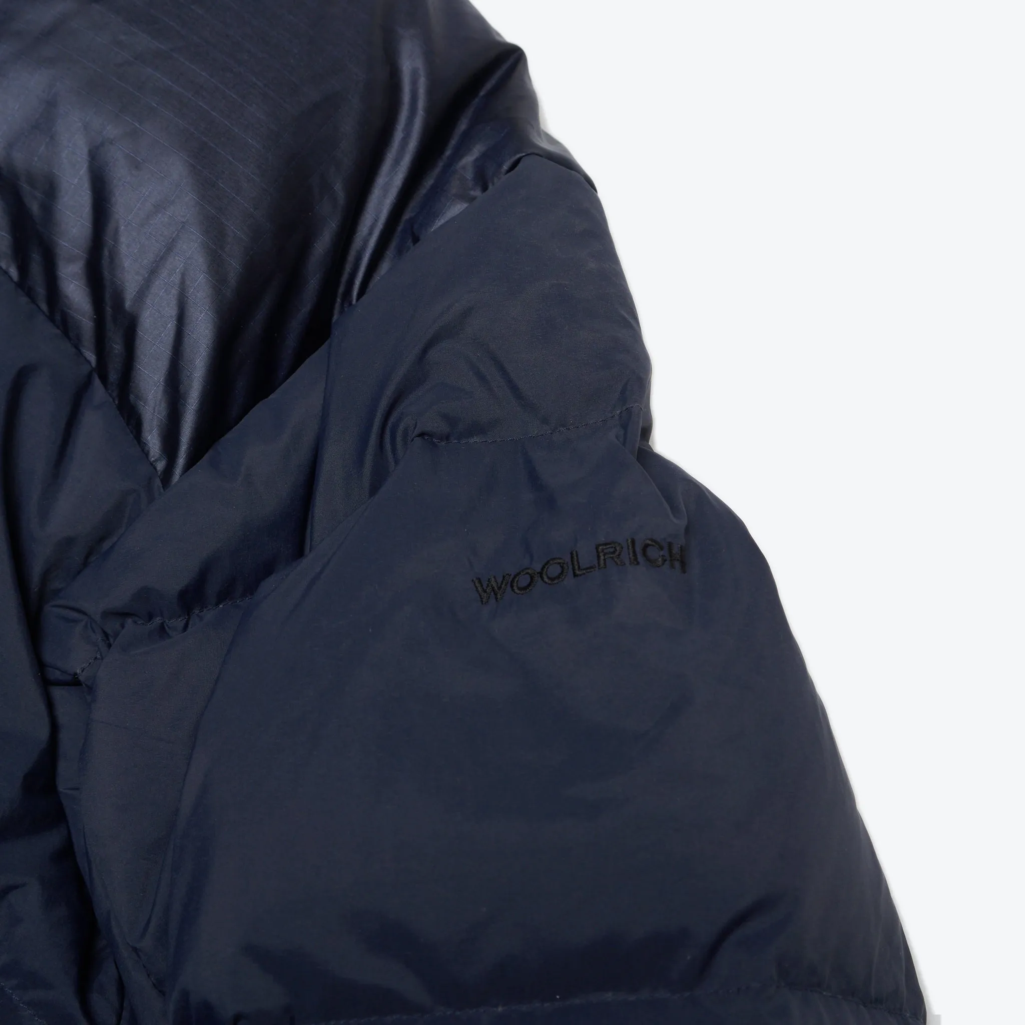 Reversible Muffle Down Jacket - Navy / Green