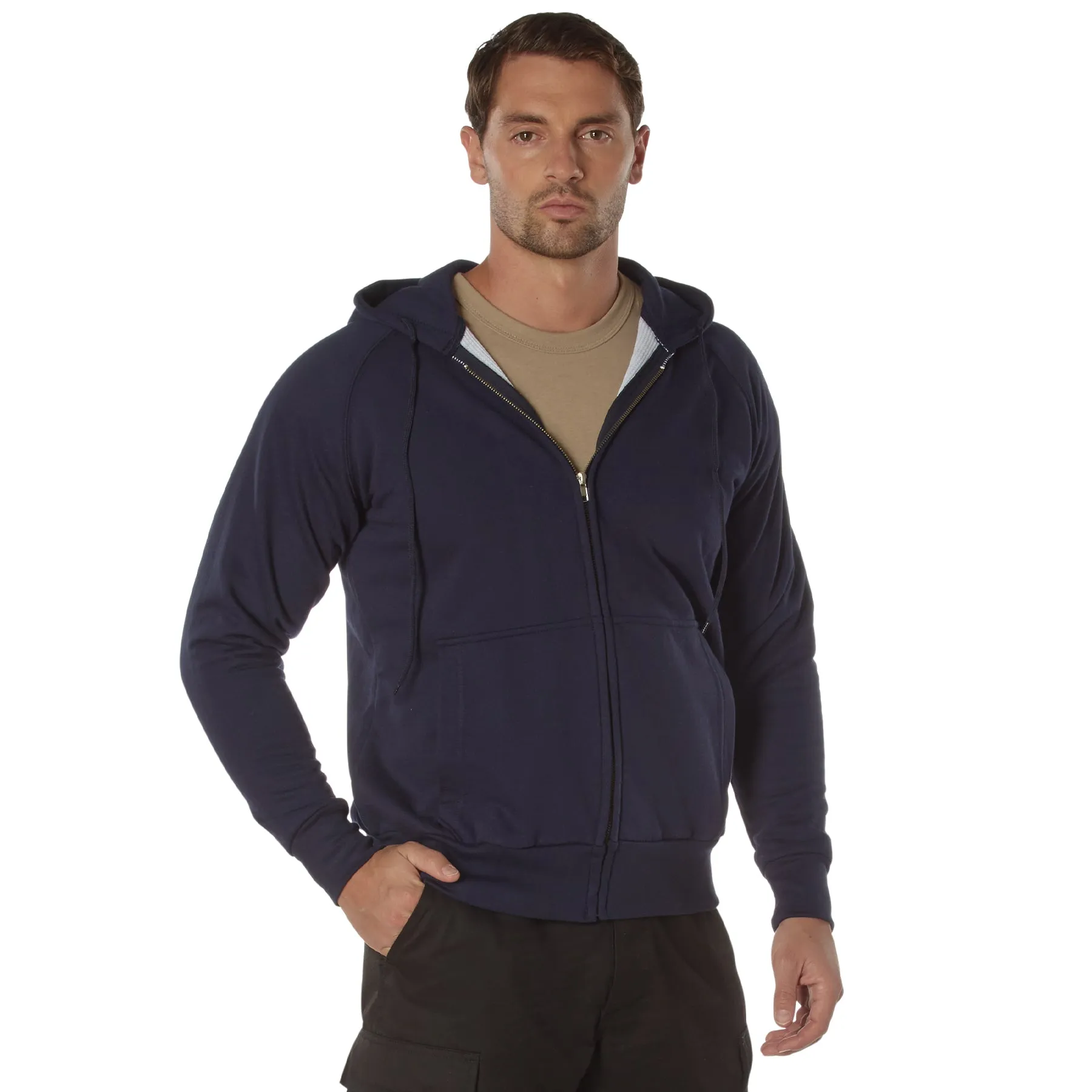 Rothco Thermal Lined Full-Zip Hoodie / Navy Blue