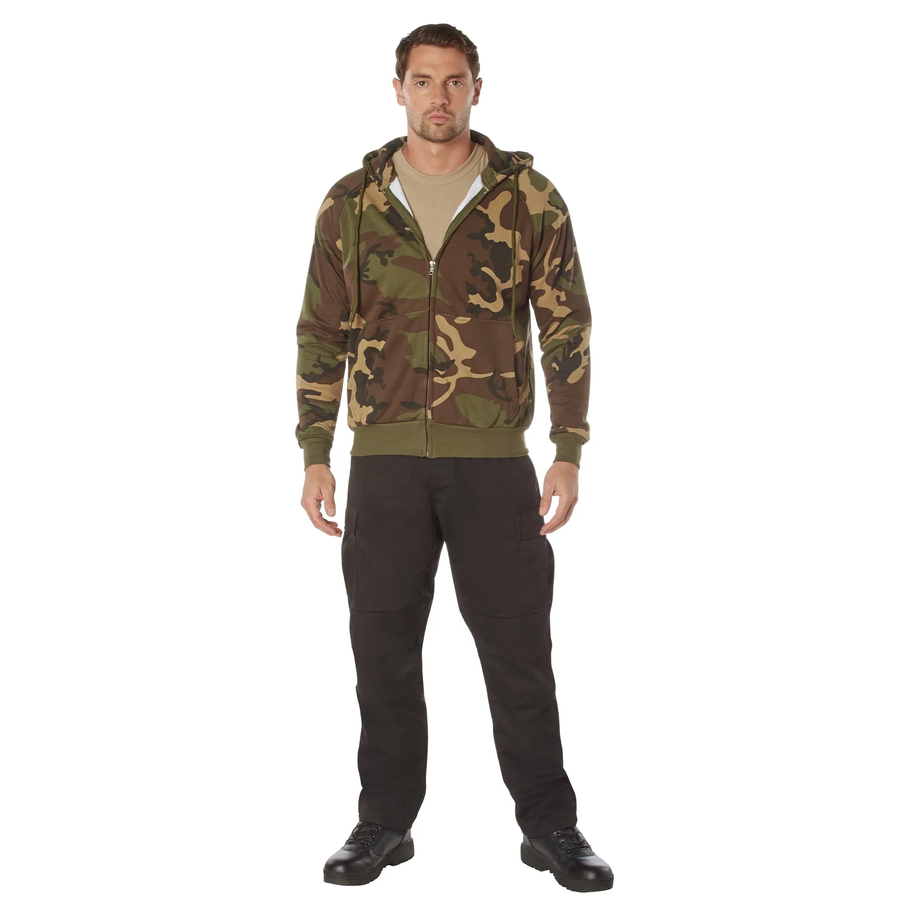 Rothco Thermal Lined Full-Zip Hoodie / Woodland Camo