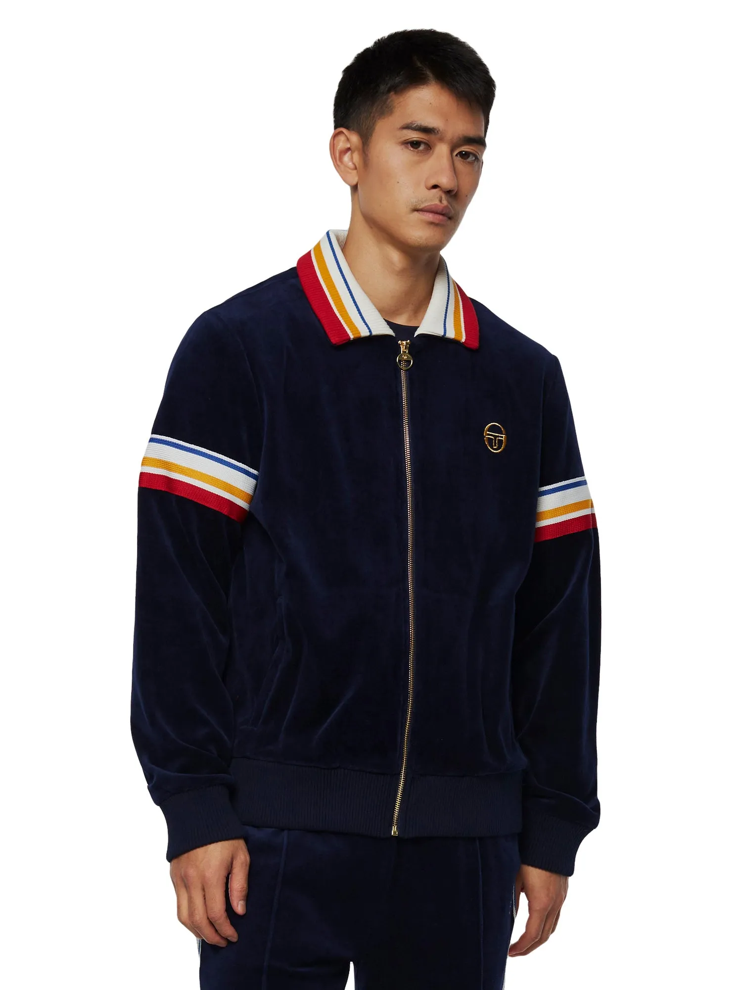 Sergio Tacchini Men's Goran Velour Track Jacket