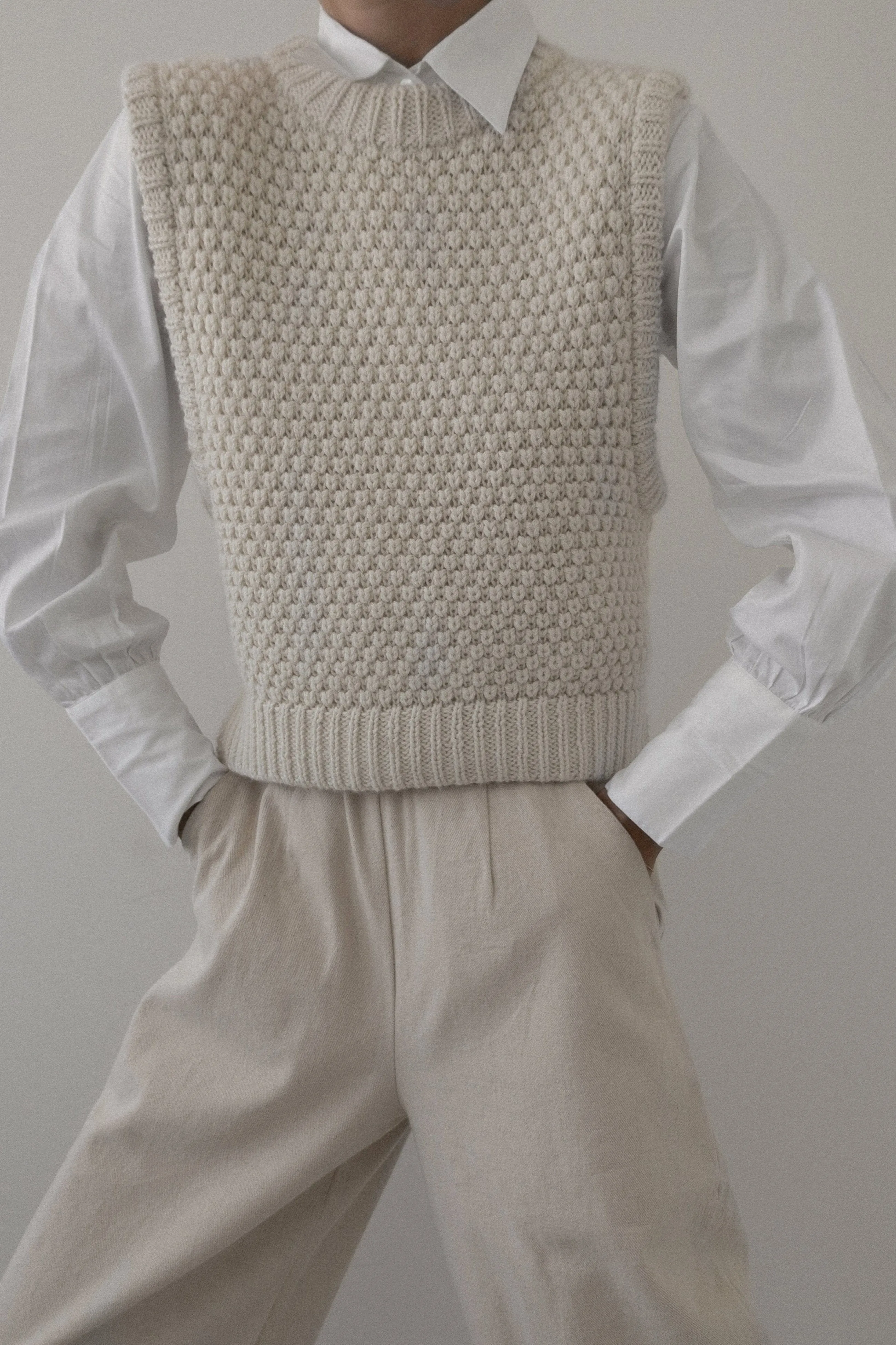 Sloane Sweater Vest - Ivory