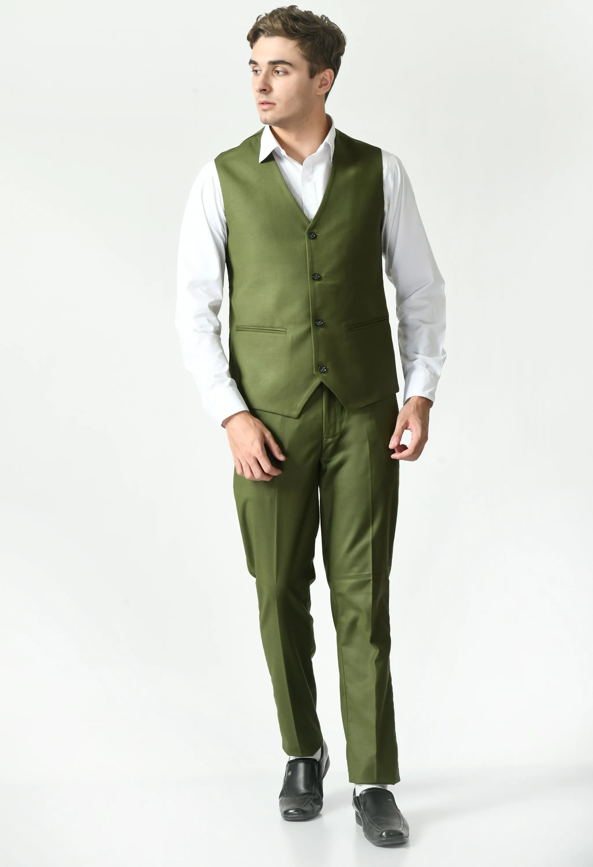 Tailored Green Slim Fit Suit Set