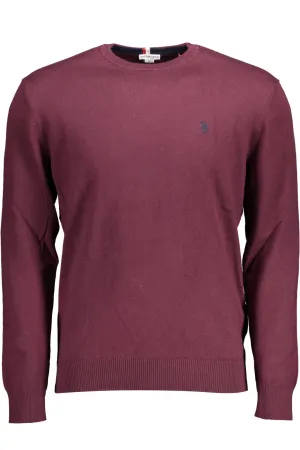 U.S. POLO ASSN. Purple Cotton Men Sweater