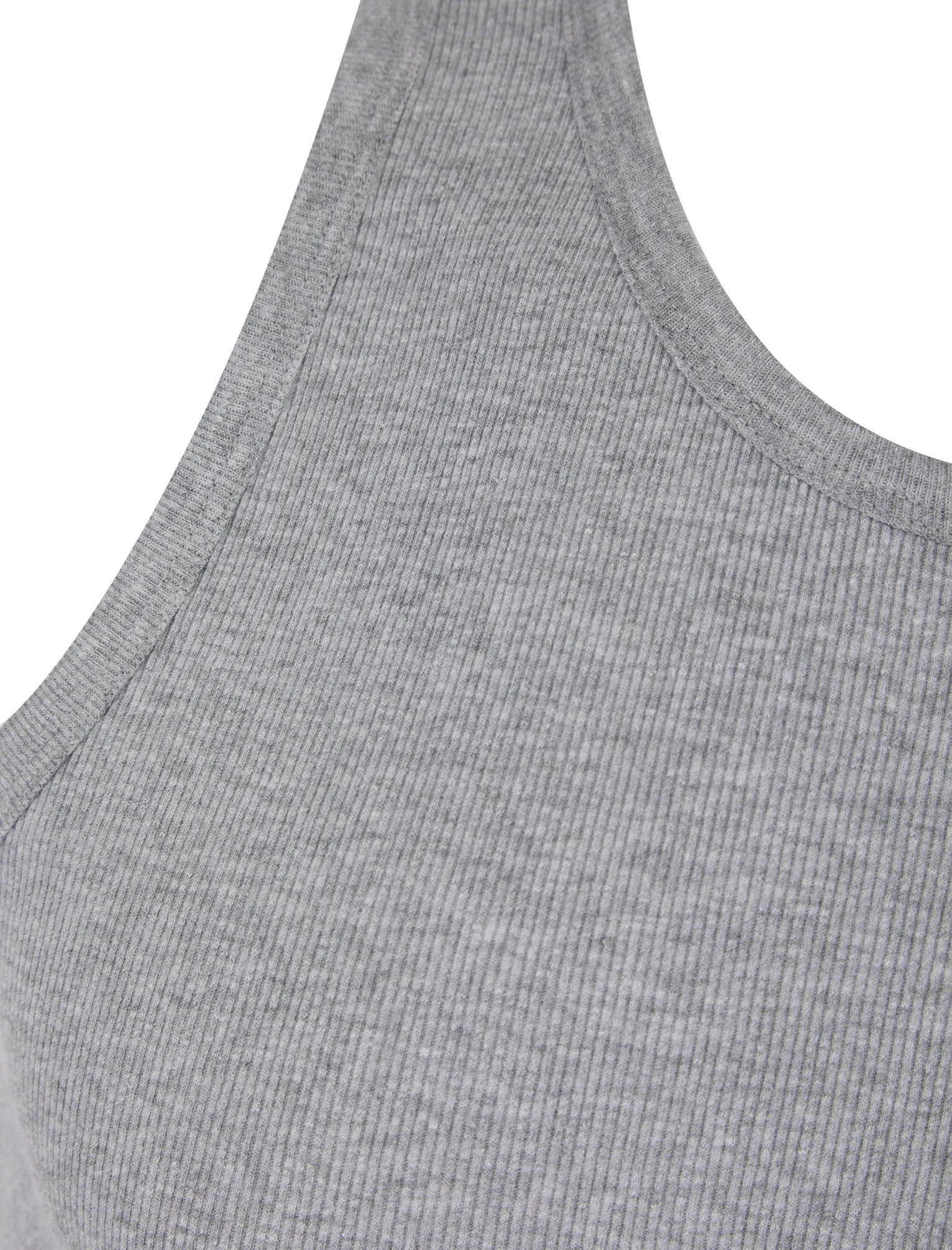 Vine 4 Pack Cotton Ribbed Sleeveless Vest Tops in Light Grey Marl / Blue Horizon / Bright White / Sky Captain Navy - South Shore