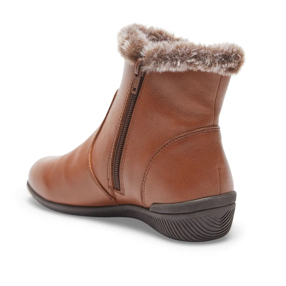 Willow Boot in Mid Brown Leather