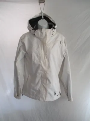 Womens SPYDER Ski Snowboard Winter JACKET Coat 10 WHITE