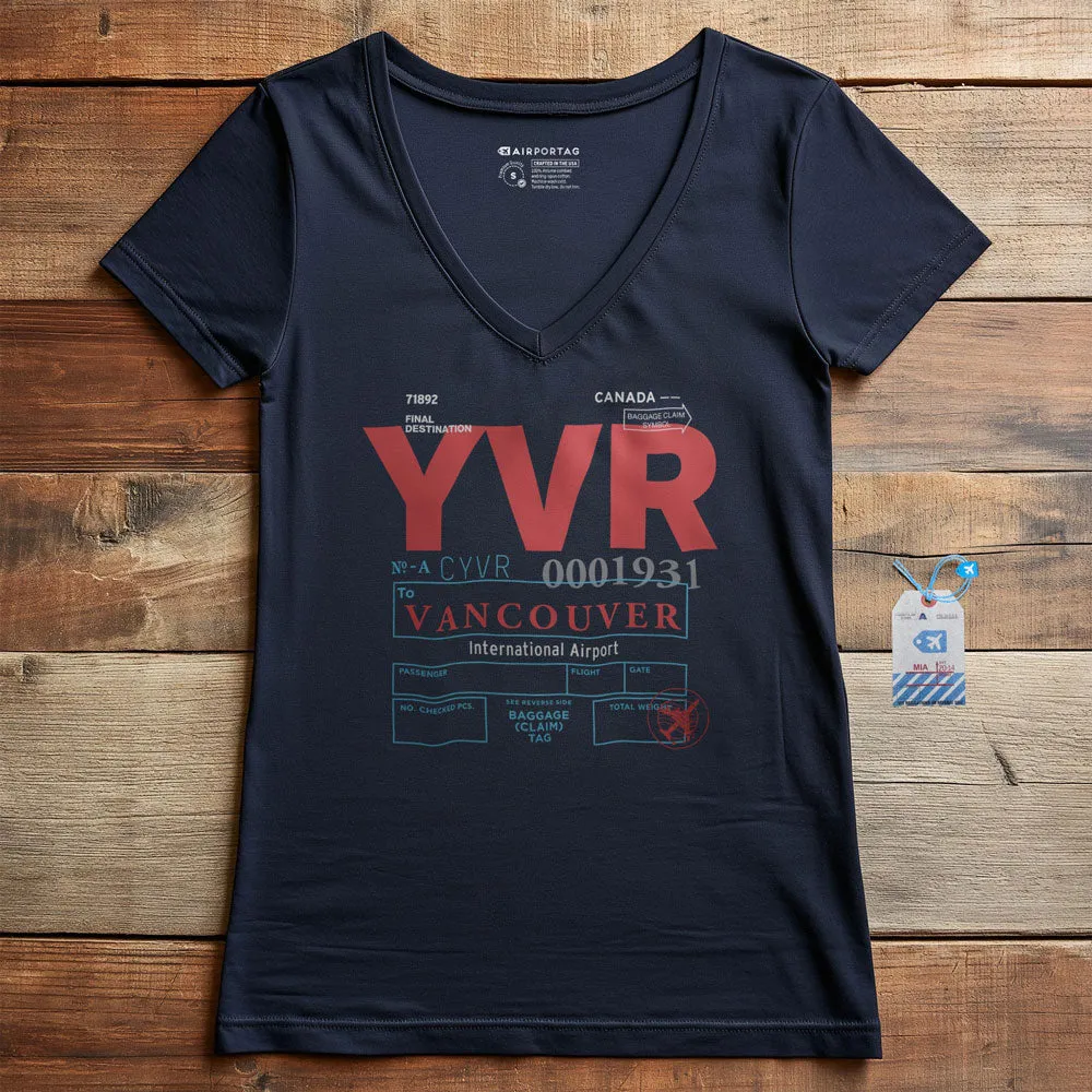 YVR - Women's V-Neck T-Shirt