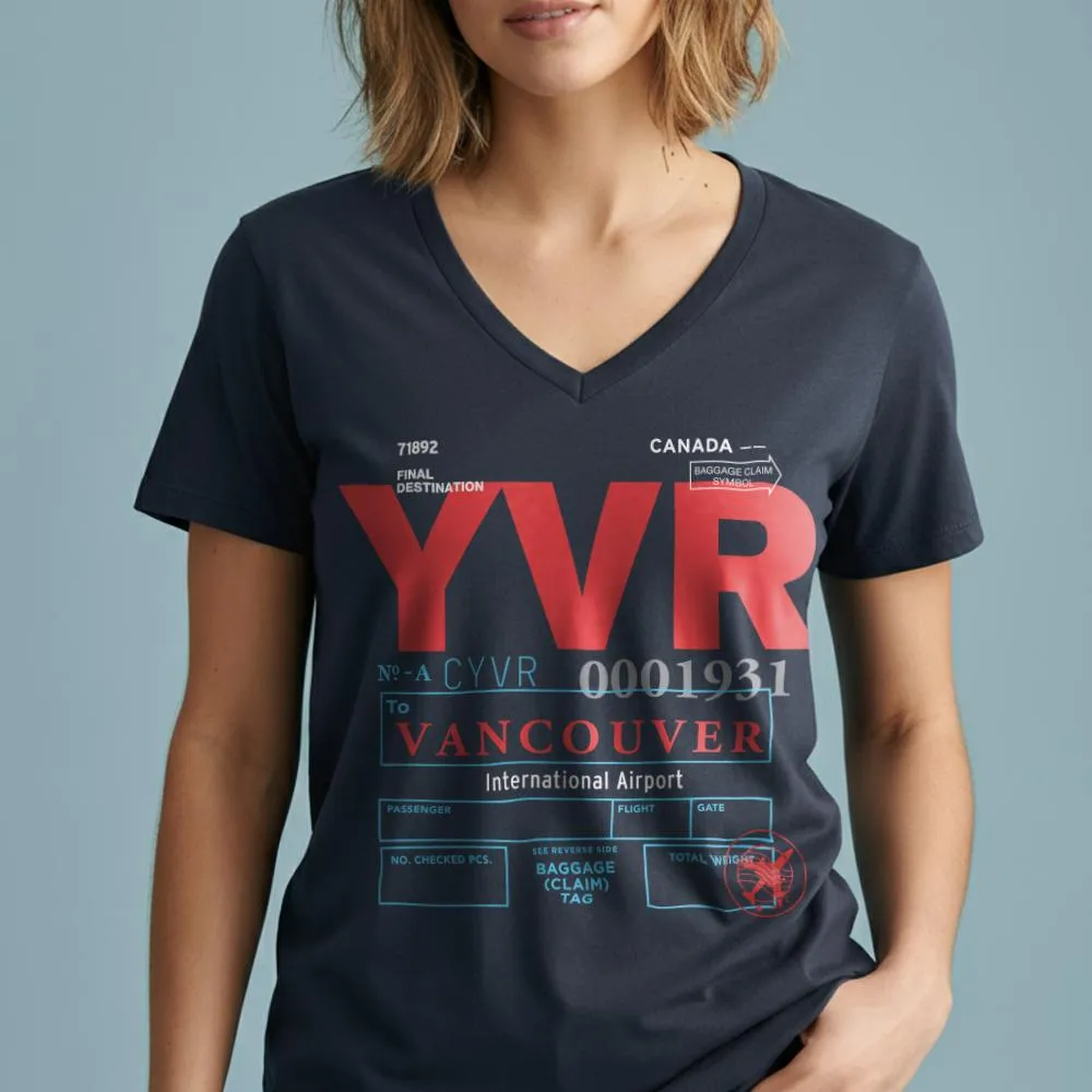 YVR - Women's V-Neck T-Shirt