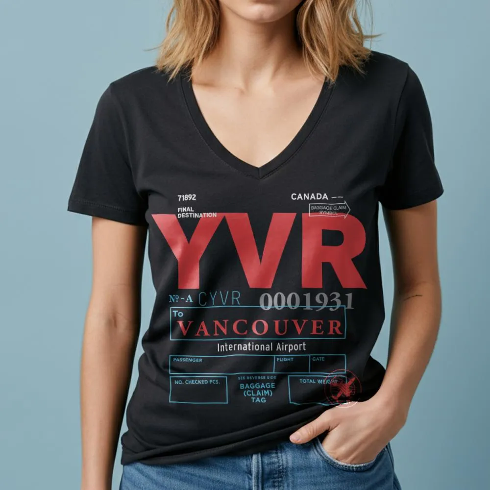 YVR - Women's V-Neck T-Shirt