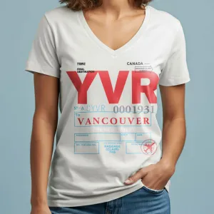 YVR - Women's V-Neck T-Shirt